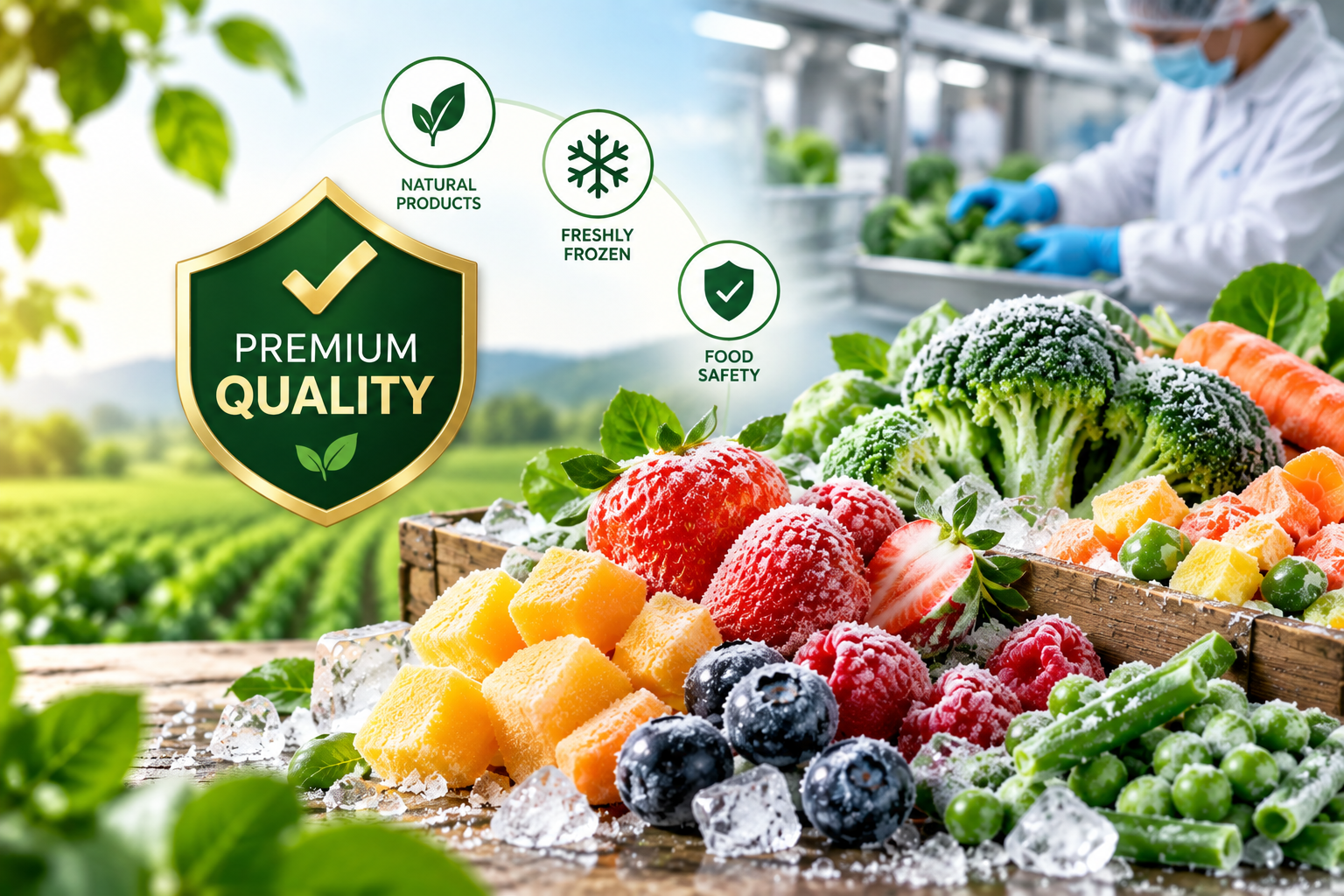 DGE Quality Frozen Fruits and Vegetables